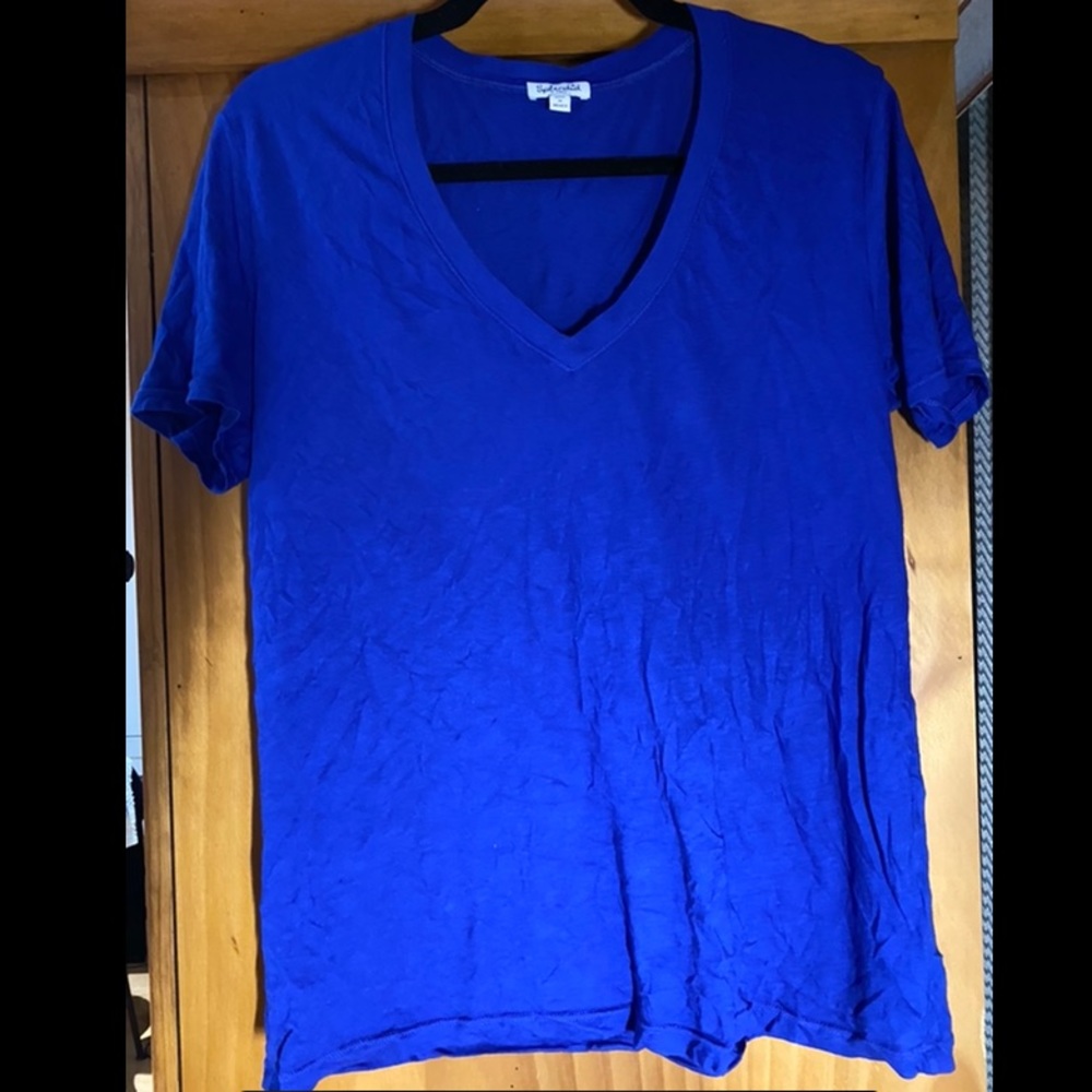 Splendid Everly Slub Tee in Blue